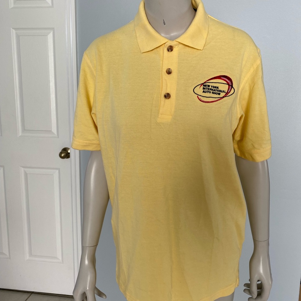 New York International Auto Show Yellow Polo Shirt